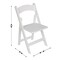 Flash Furniture Holden Commercial Grade White Solid Wood Folding Dining Chair ZH-8005-3-WHT-GG - alternate 4